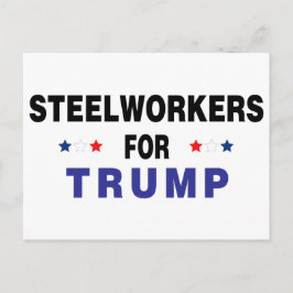Cartão Postal Steelopers Para Trump