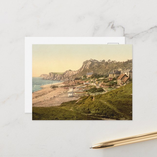 Cartão Postal Steephill Cove, Ventnor, Isle of Wight, Inglaterra (Frente/Verso In Situ)