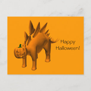 Cartão Postal Stegosaurus halloweenis