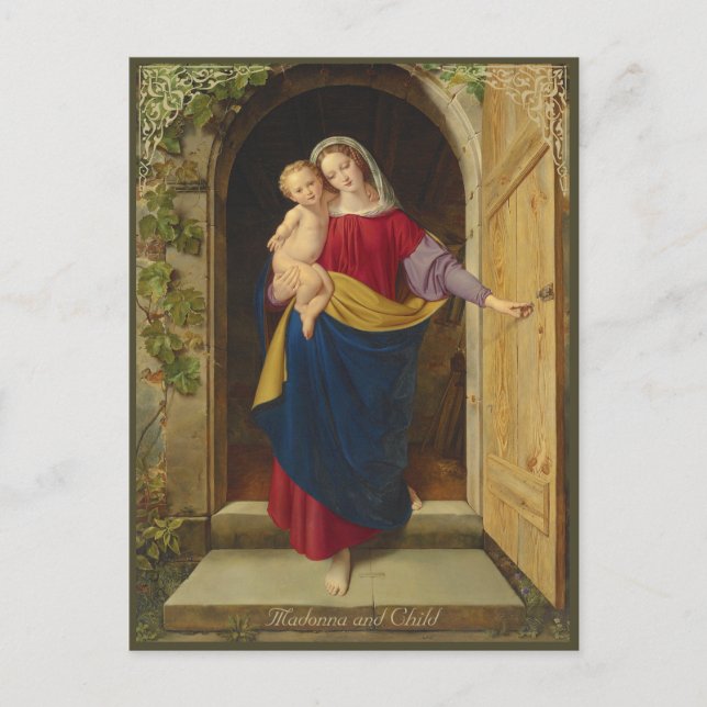 Cartão Postal Steinbrück Madonna na porta da oficina CC1217 (Frente)