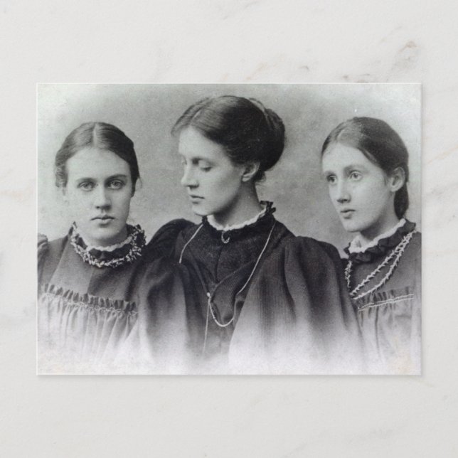 Cartão Postal Stella, Vanessa and Virginia Stephen, c.1896 (Frente)