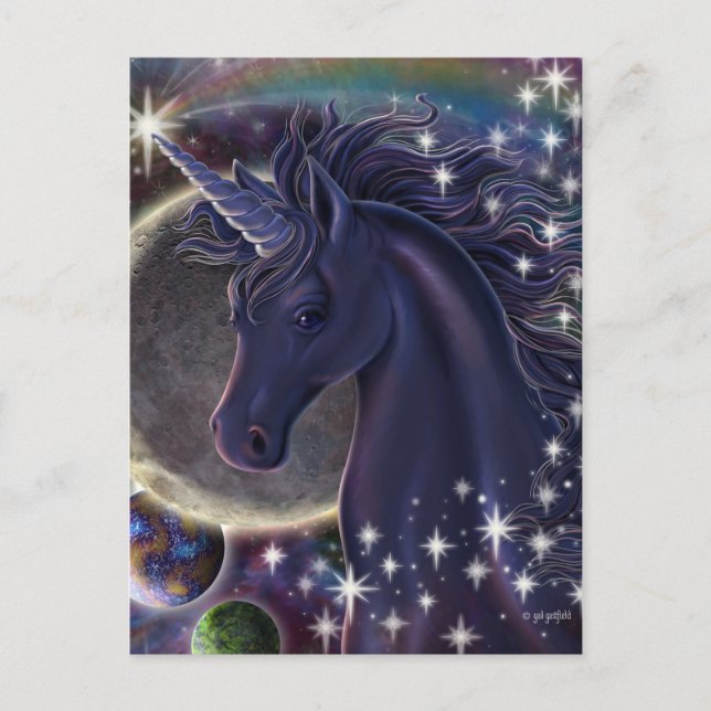 Cartão Postal Stellar Unicorn (Frente)