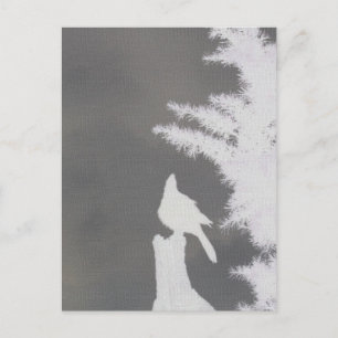 Cartão Postal Steller's Jay Silhouette