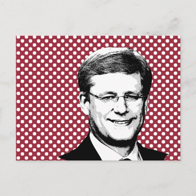 Cartão Postal Stephen Harper (Frente)