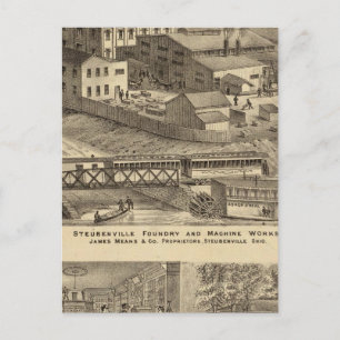 Cartão Postal Steubenville Foundry and Machine Works