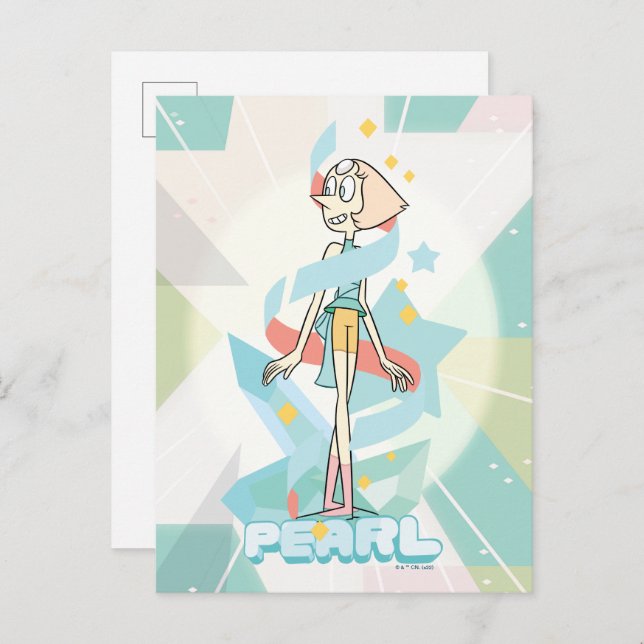 Cartão Postal Steven Universe | Gráfico de Caráter Pérola (Frente/Verso)
