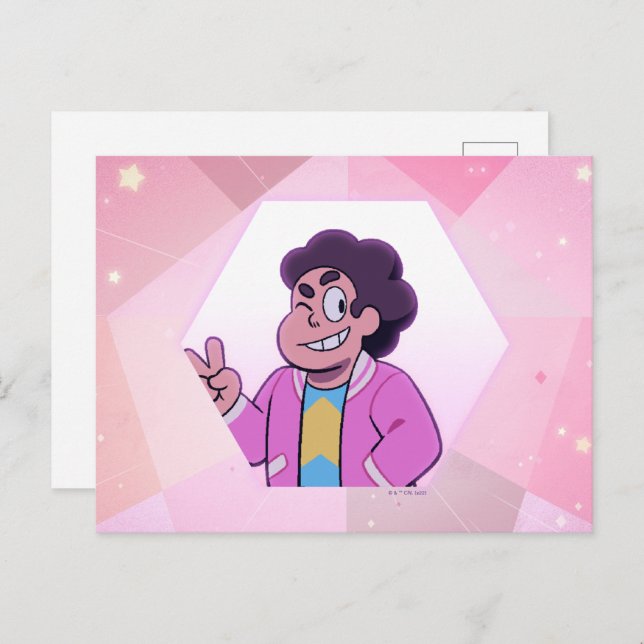 Cartão Postal Steven Universe | Retrato de diamante rosa (Frente/Verso)