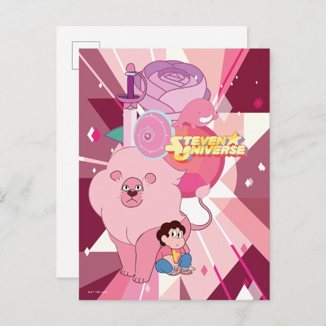 Cartão Postal Steven Universe | Rosa Quartz Legado (Frente/Verso)