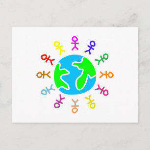 Cartão Postal Stick World