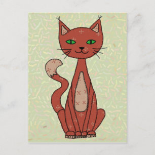 Cartão Postal stilisierte Katze