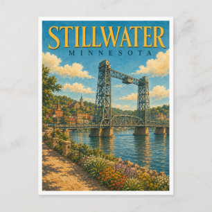 Cartão Postal Stillwater Minnesota Lift Bridge GeoSaga