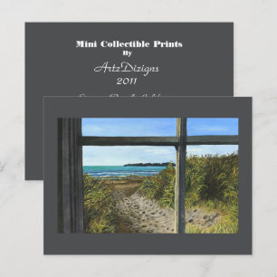 Cartão Postal Stinson Beach, CA - Mini Impressões Colecionávei