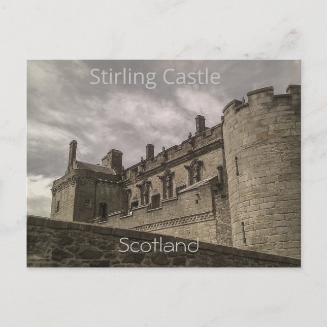 Cartão Postal Stirling Castle Scotland (Frente)