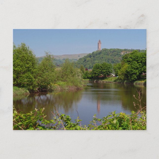 Cartão Postal Stirling Scotland Scenic River View (Frente)