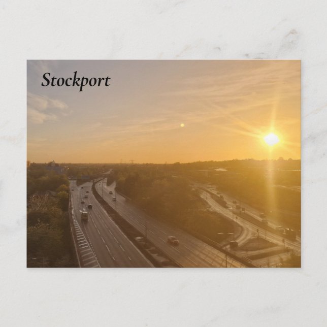 Cartão Postal Stockport Sunset (Frente)