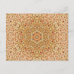 Cartão Postal Stone Beach Vintage Fractal Kaleidoscope