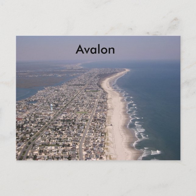 Cartão Postal Stone Harbor Avalon Wildwood, Avalon (Frente)
