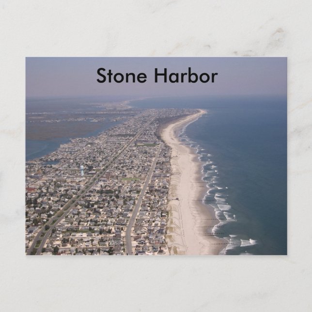 Cartão Postal Stone Harbor Avalon Wildwood, Stone Harbor (Frente)
