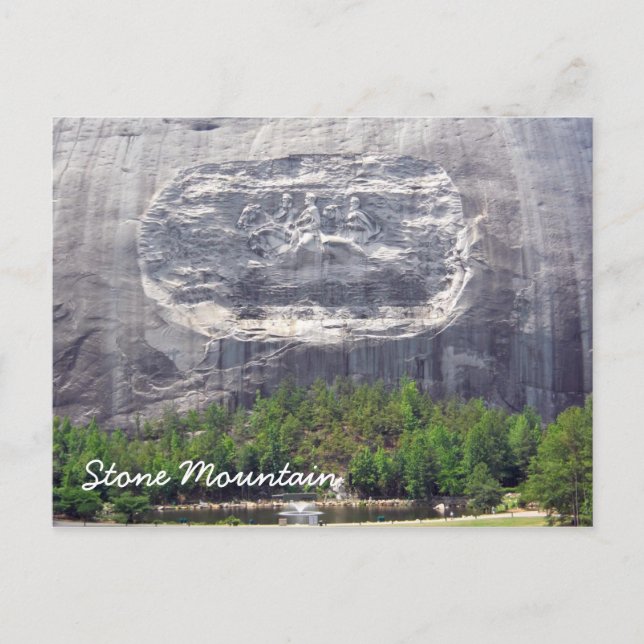 Cartão Postal Stone Mountain Carving Stone Mountain Georgia 2 (Frente)
