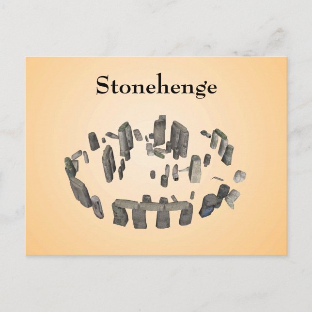 Cartão Postal Stonehenge: Cartão-postal (Frente)