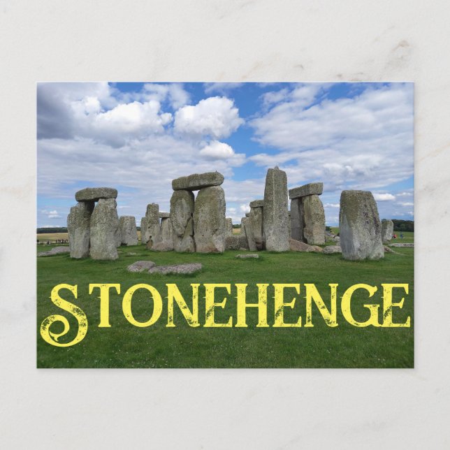 Cartão Postal Stonehenge England (Frente)