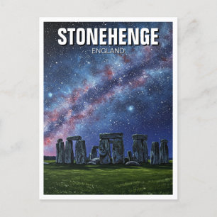 Cartão Postal Stonehenge England Reino Unido Viagem