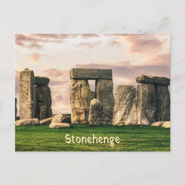 Cartão Postal Stonehenge England UK (Frente)