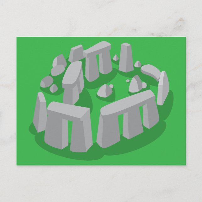 Cartão Postal Stonehenge of England (Frente)
