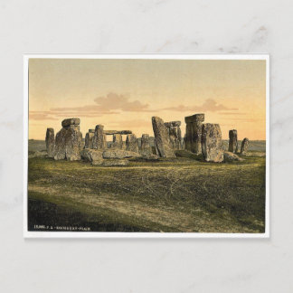 Cartão Postal Stonehenge, Salisbúria, Inglaterra Photochrom raro