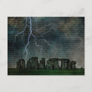 Cartão Postal Stonehenge Storm