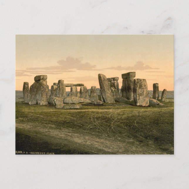 Cartão Postal Stonehenge, Wiltshire, Inglaterra (Frente)