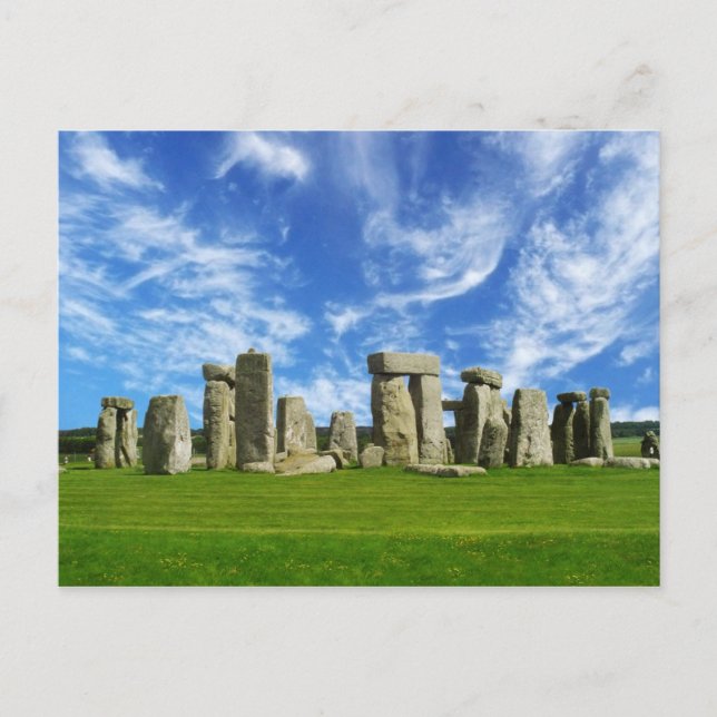 Cartão Postal Stonehenge, Wiltshire, Inglaterra (Frente)
