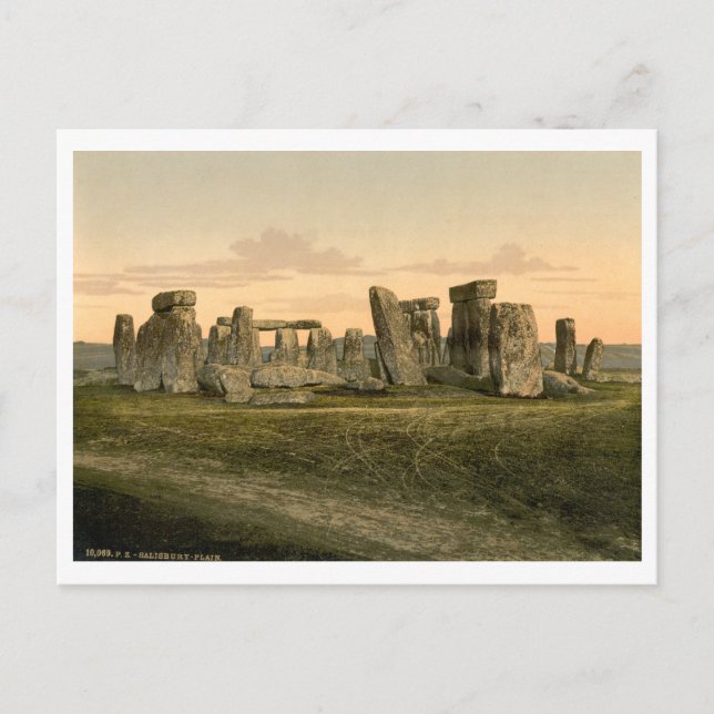 Cartão Postal Stonehenge, Wiltshire, Inglaterra (Frente)
