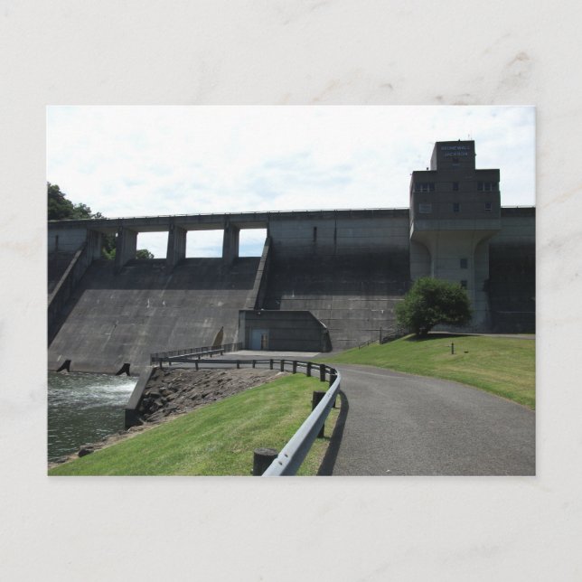 Cartão Postal Stonewall Jackson Dam, West Fork River, Weston, WV (Frente)