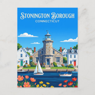Cartão Postal Stonington Borough Connecticut