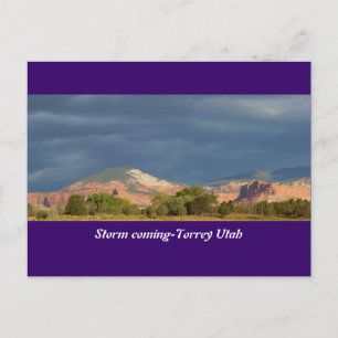 Cartão Postal Storm Coming-Torrey Utah