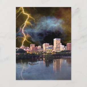Cartão Postal Stormy Richmond Skyline