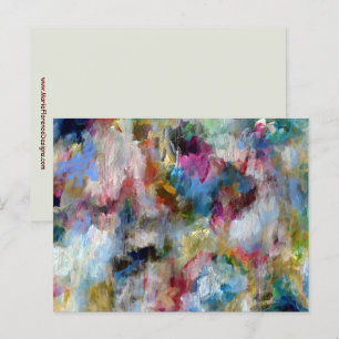 Cartão Postal Stormy Sky - Arte Bela Contemporânea Expressiva
