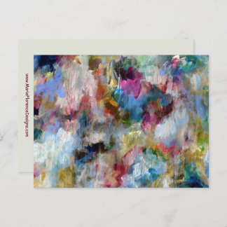 Cartão Postal Stormy Sky - Arte Bela Contemporânea Expressiva