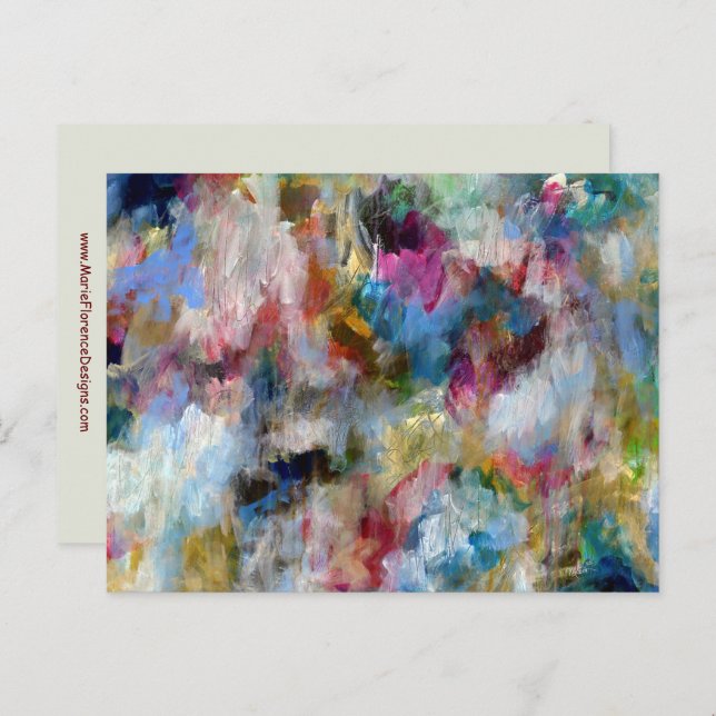 Cartão Postal Stormy Sky - Arte Bela Contemporânea Expressiva (Frente/Verso)