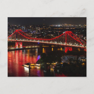 Cartão Postal Story bridge & Brisbane City skyline Austrália