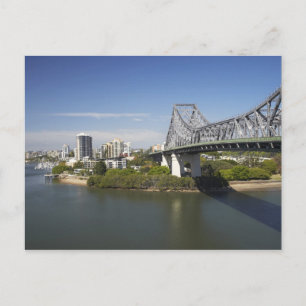 Cartão Postal Story Bridge, Rio Brisbane, e Canguru