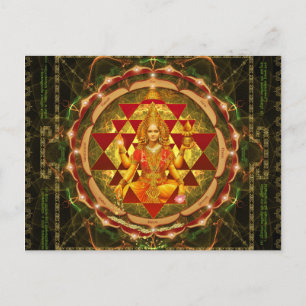 Cartão Postal Stotram on Devi Lakshmi - Shri Yantra- Mahalakshmi