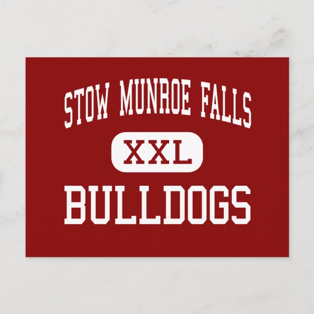 Cartão Postal Stow Munroe Falls - Bulldog - High - Stow Ohio (Frente)
