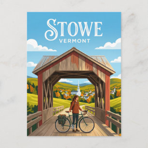 CARTÃO POSTAL STOWE EUA