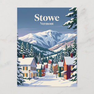 Cartão Postal Stowe, Vermont, EUA