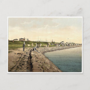 Cartão Postal Strand, Busum, Schleswig-Holstein, Alemanha Rara P