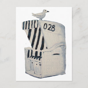 Cartão Postal Strandkorb