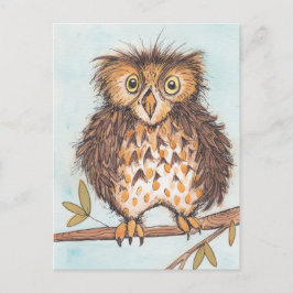 Cartão Postal Strange Owl