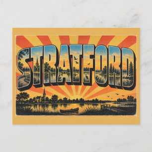 Cartão Postal Stratford PEI Trilhas à Beira-Rio Observação de Av